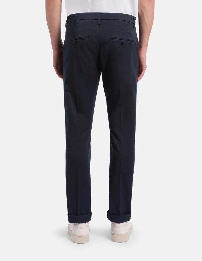 Pantaloni Gaubert slim in gabardina compact<BR/> UP235GS0096UPTD 890 DONDUP 