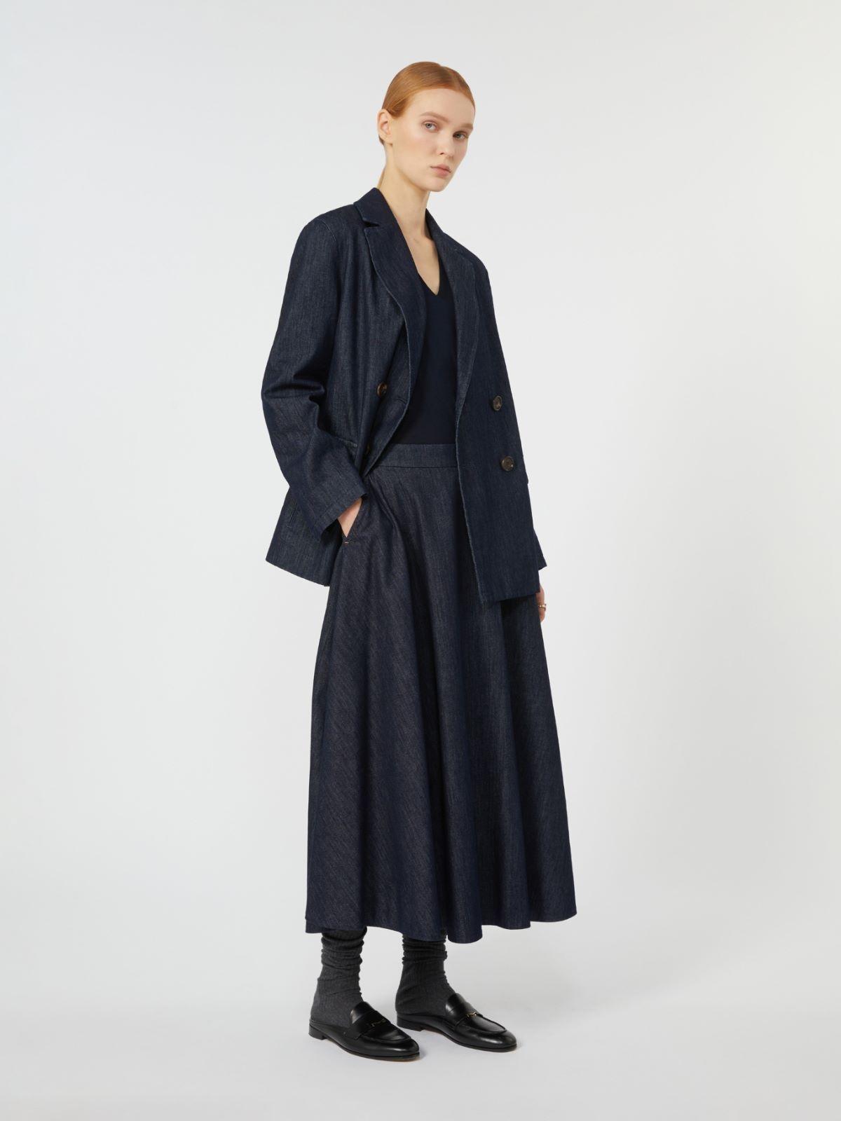 Gonna svasata in denim CECILE 001 S MAX MARA 