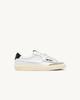 SNEAKERS WINDSCAPE LOW IN PELLE BIANCA E NERA