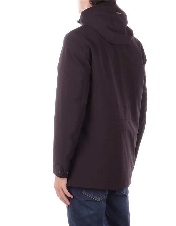 Giubbotto Uomo WOOLRICH Black Soft shell barrow mac coat<BR/> CFWOOU2017MRUT3496 100 WOOLRICH 