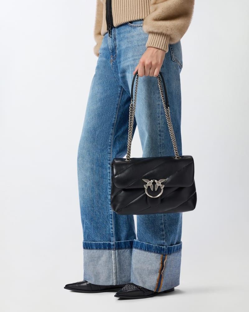 Classic Love Bag Puff Maxi Quilt 100038A0F2 Z99O PINKO 
