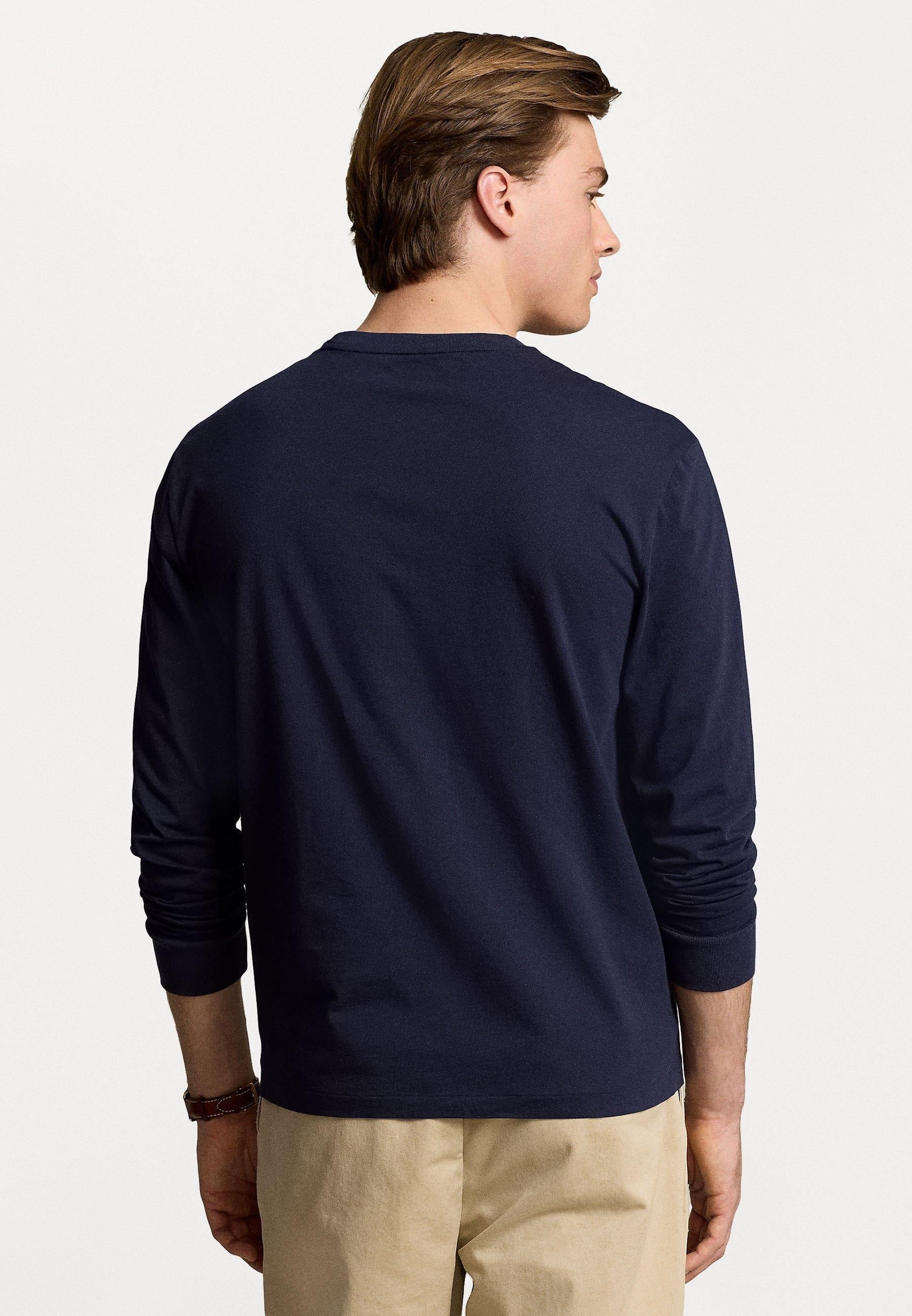 Maglia uomo in cotone collo a giro 710810846 001 RALPH LAUREN 