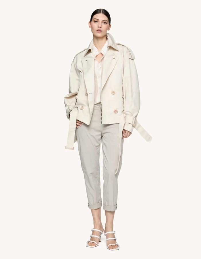 Pantaloni Koons loose in armatura di lyocell e cotone<BR/> DP268BGSE068DBM5 010 DONDUP 