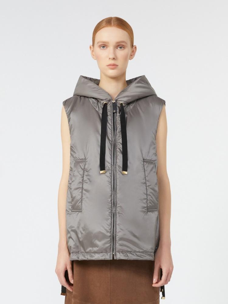 Gilet imbottito con cappuccio in tela antigoccia GREENGO 024 MAX MARA THE CUBE 