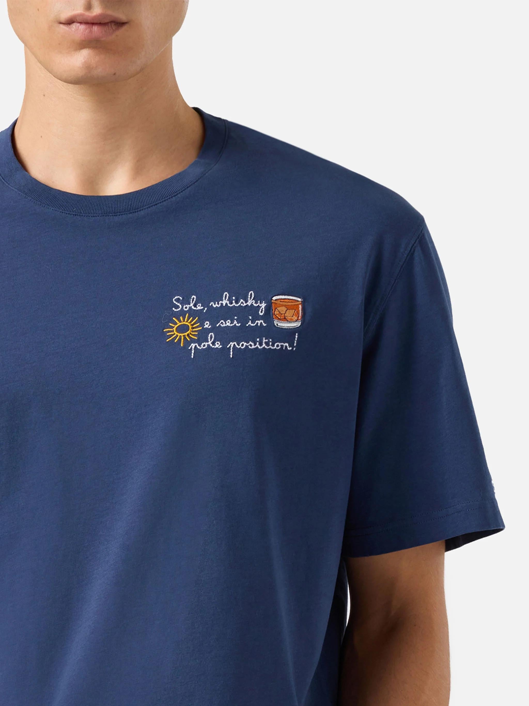T-shirt Arnott Warm in cotone con ricamo Sole, wishy e sei in pole position! ARN0004 03031I MC2 SAINT BARTH 