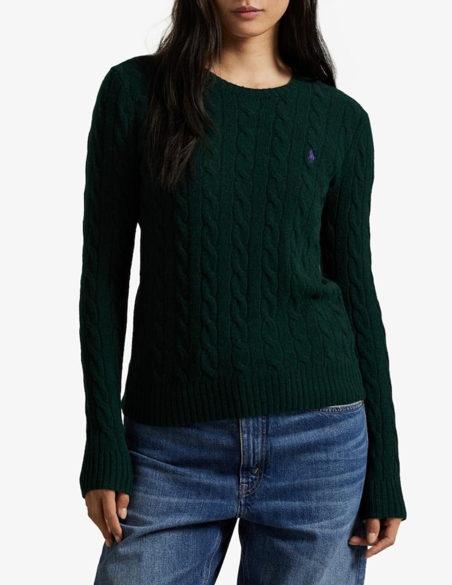 Maglia in misto lana cashmere a trecce 211971865 009 RALPH LAUREN 