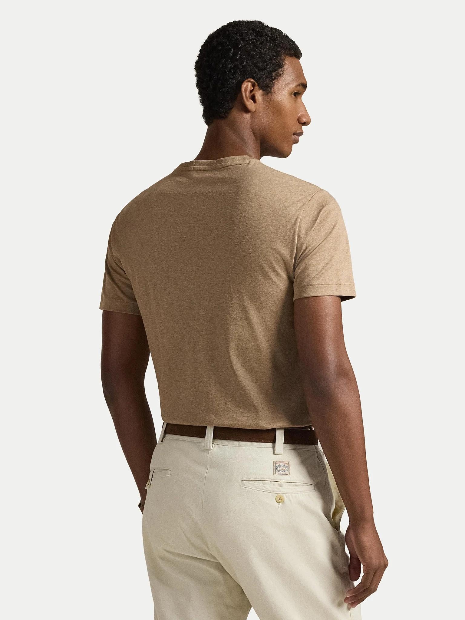 T-shirt in cotone con pony multicolor 710740727 103 RALPH LAUREN 