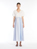 Abito donna in jersey di cotone dal volume ampio