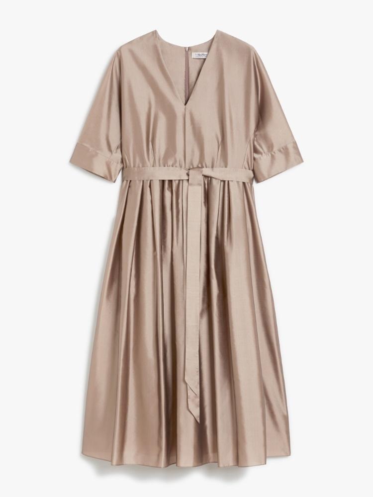 Abito lungo in organza di seta<BR/> VIOLA 001 S MAX MARA 