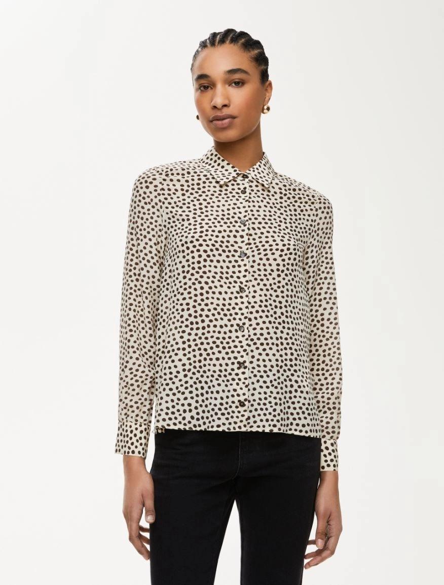 Camicia in seta stampata VULCANO 004 IBLUES 