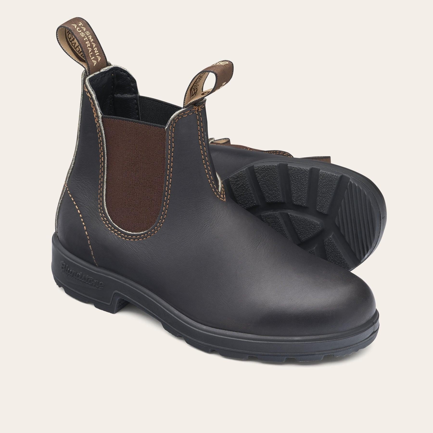 Stivaletti in pelle ORIGINALS CHELSEA BOOTS 500BC BROWN-BROWN BLUNDSTONE 