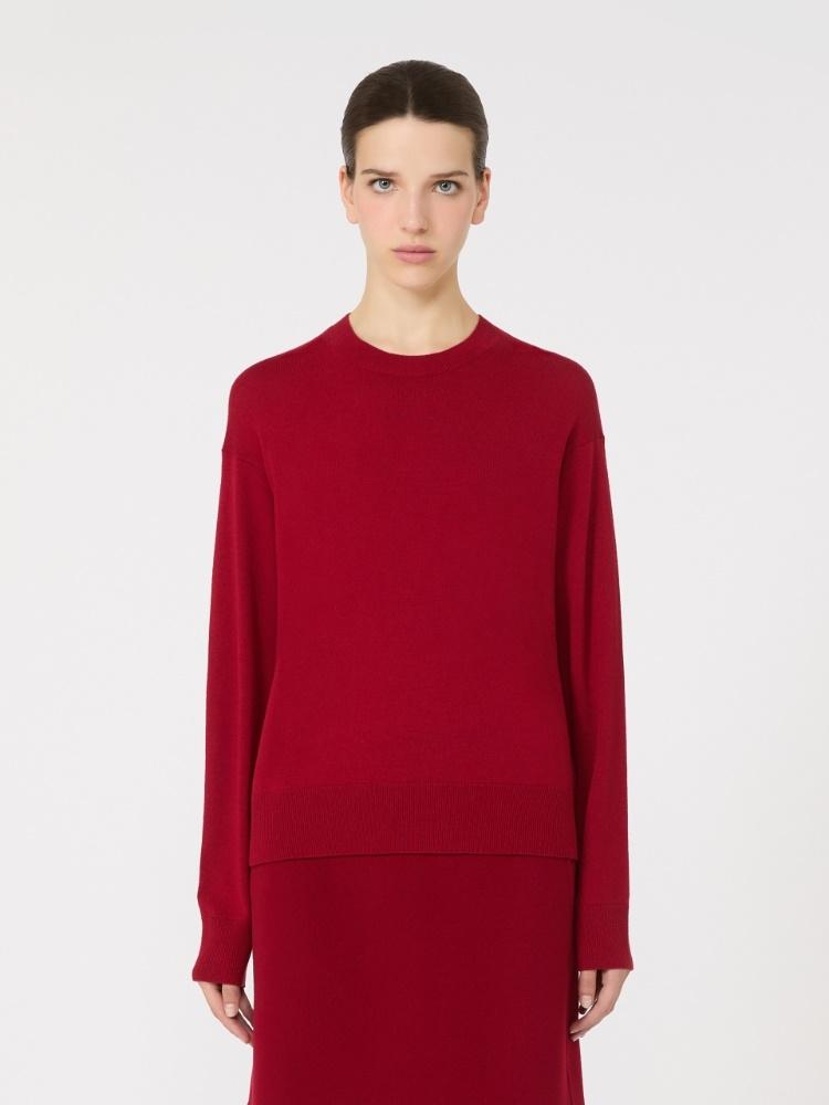 Maglia in lana con toppe logate<BR/> ECO 004 S MAX MARA 