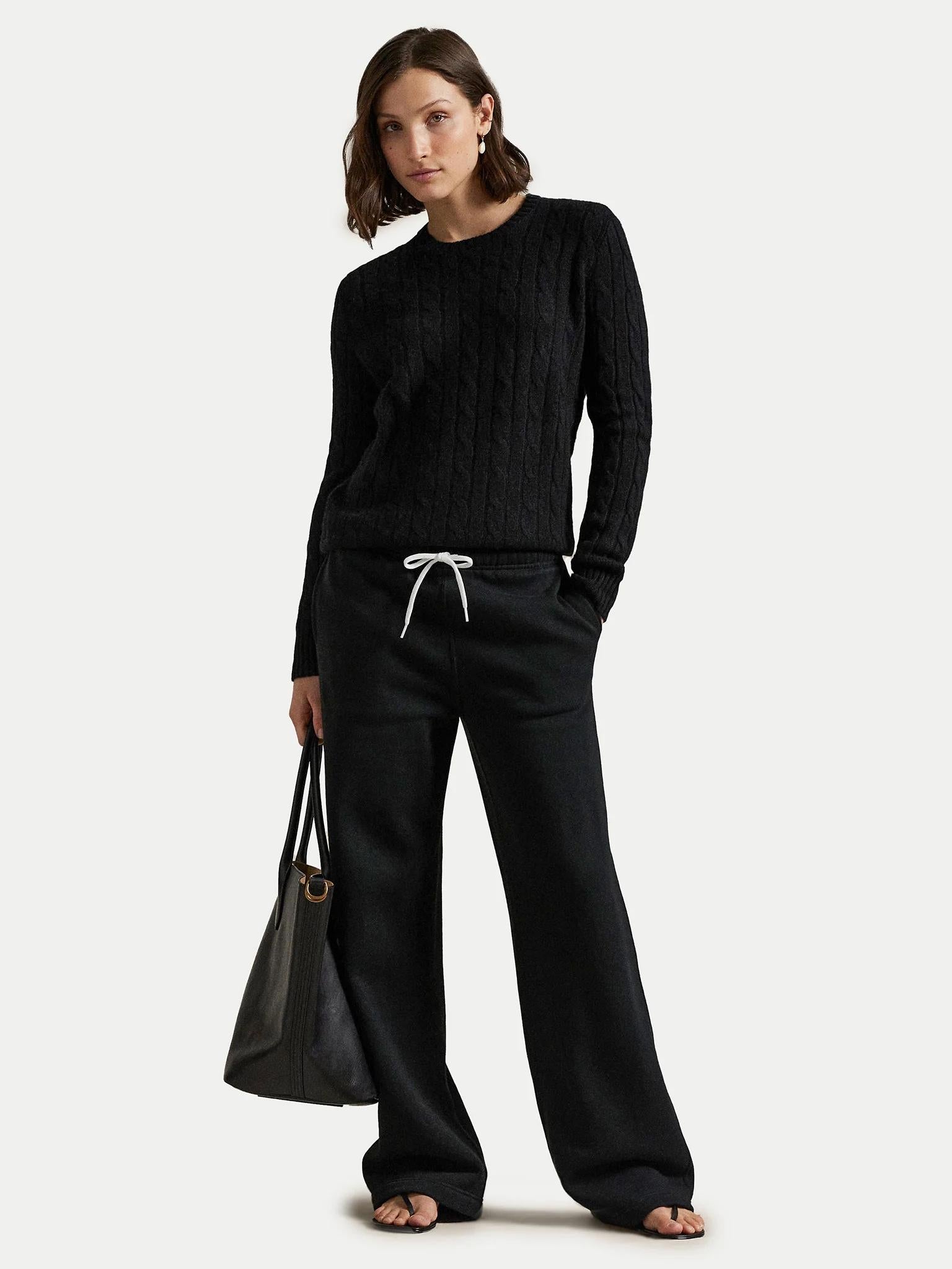Pantaloni da tuta in misto cotone Wide Leg 211977959 002 RALPH LAUREN 