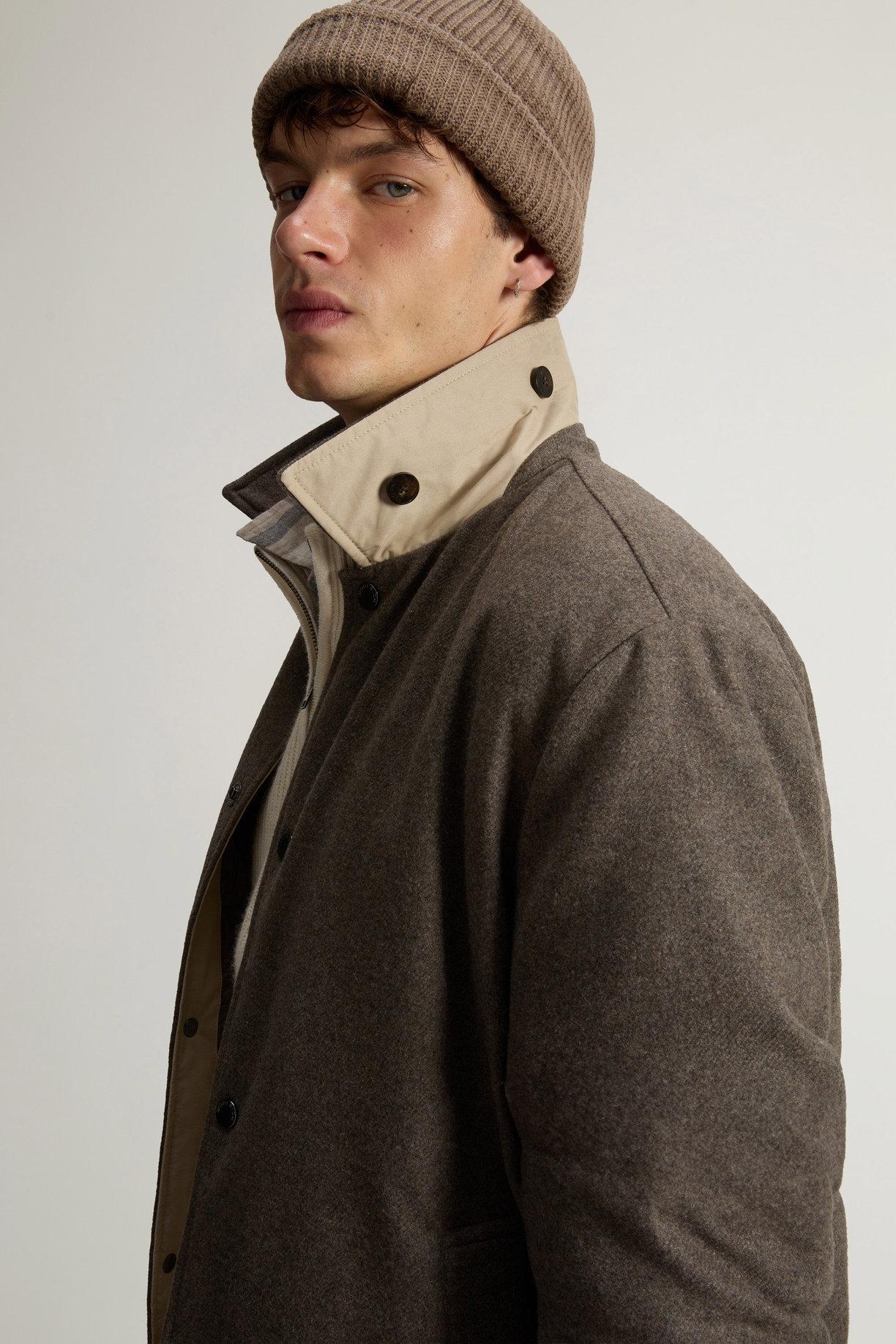 Giacca a camicia Keating in misto lana italiana riciclata<BR/> CFWOOS2019MRUT3190 7425 WOOLRICH 