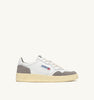 SNEAKERS MEDALIST LOW IN PELLE BIANCA E SUEDE VAPOR