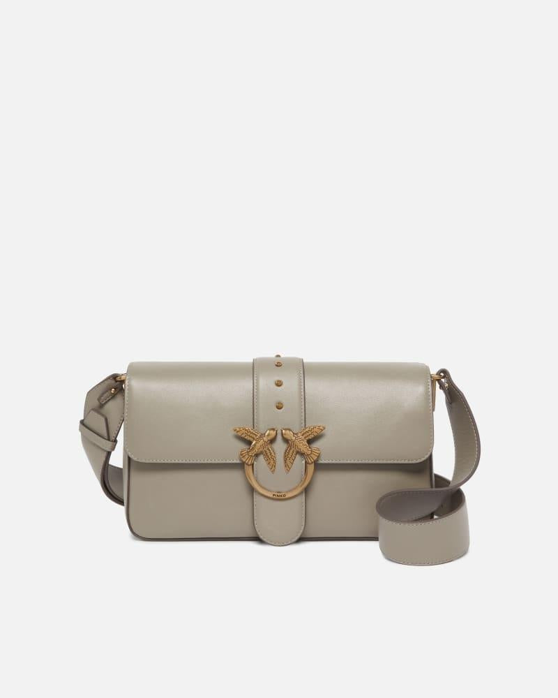 Borsa a spalla media Love Bag Slouchy in pelle 104524A0QO I68Q PINKO 