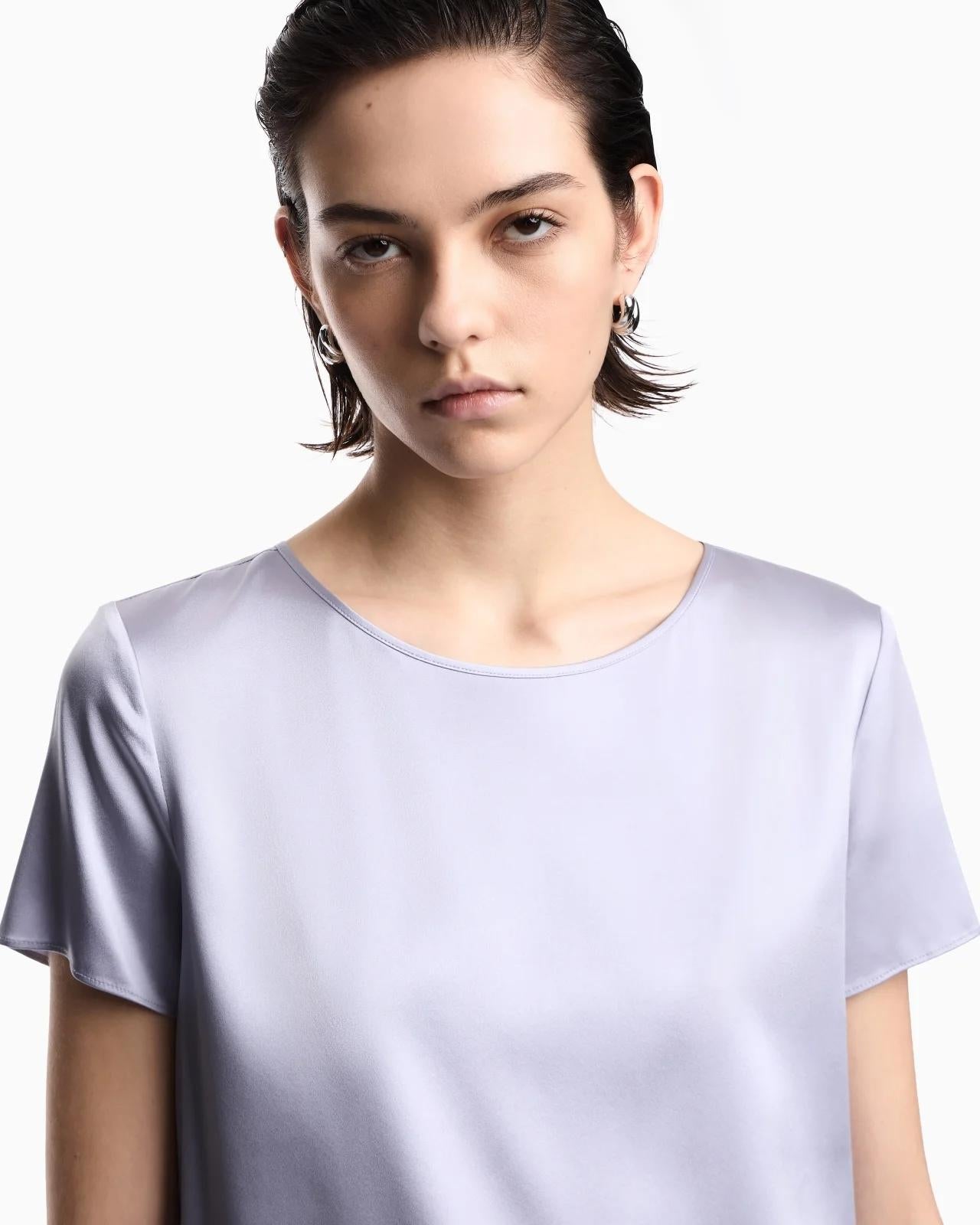 Blusa in raso di seta 8N2K152NXXZ U9341 ARMANI 