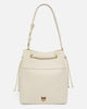 Borsa secchiello in pelle con tracolla