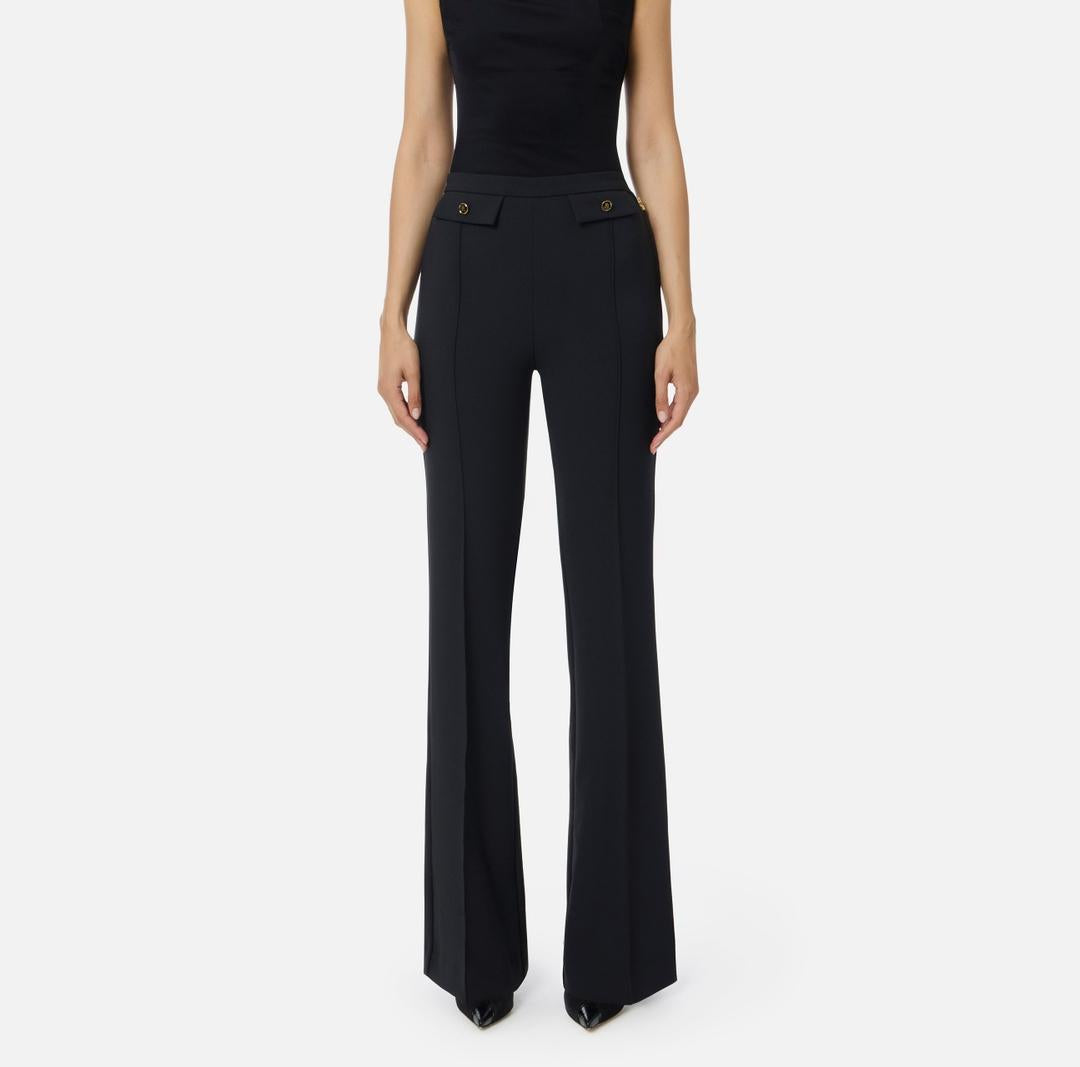 Pantaloni in doppio crêpe PA12456E2 110 ELISABETTA FRANCHI 