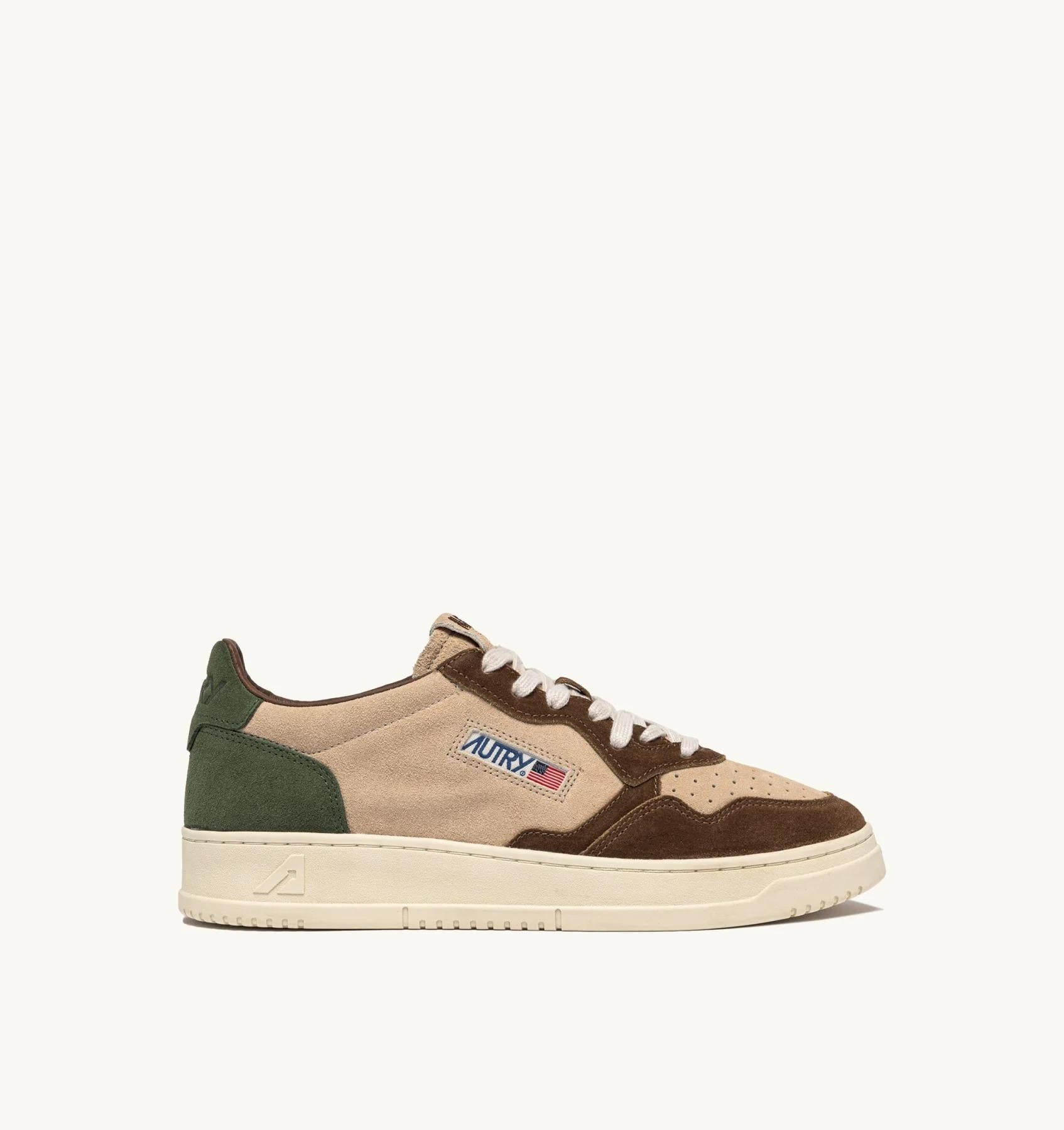 SNEAKERS MEDALIST LOW TRICOLOR IN SUEDE LAND E CAPPERO AULM TS17 AUTRY ACTION SHOES 