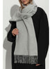 Women's wool scarf with monogram print