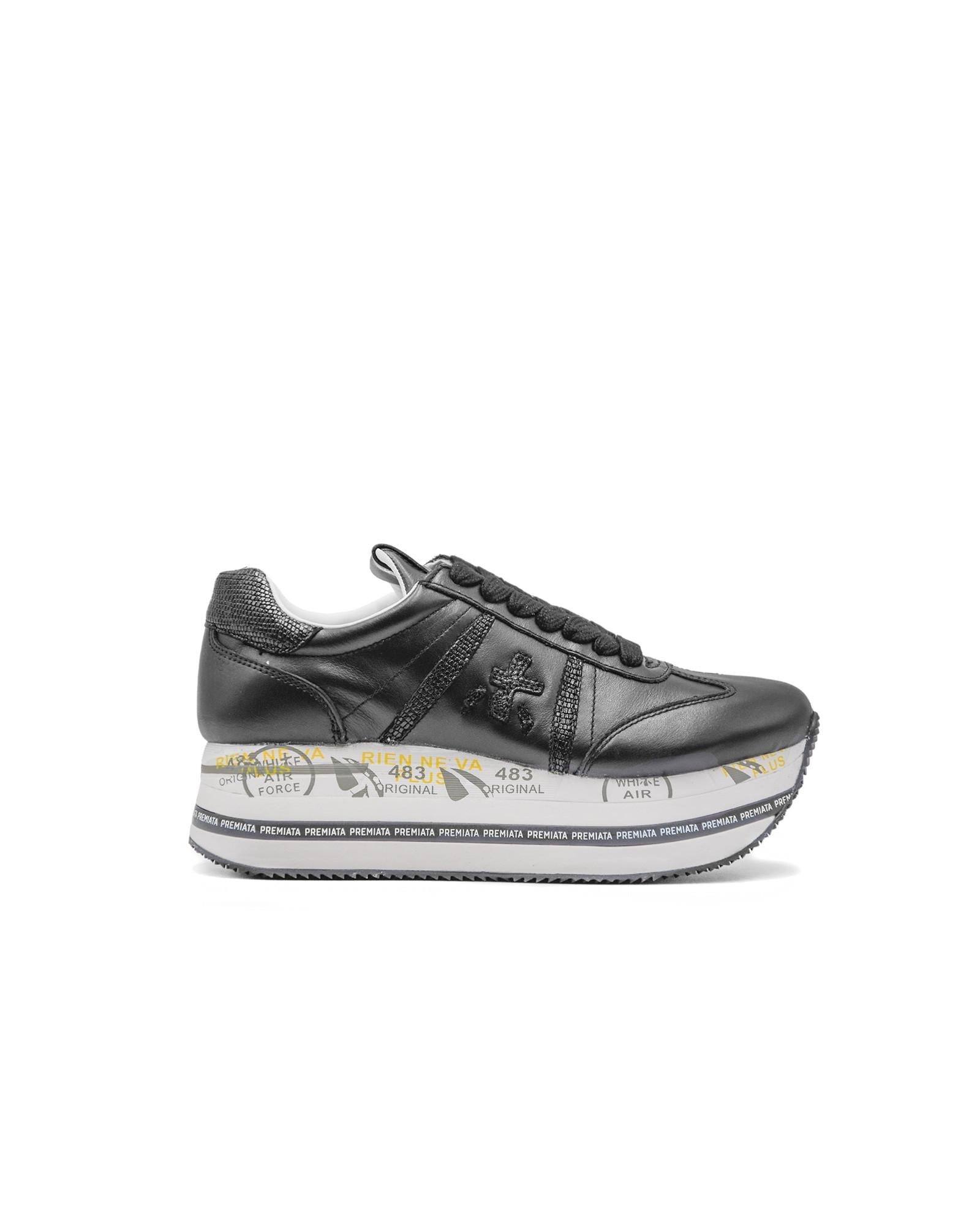Scarpa donna Beth in pelle nera BETH 7107 PREMIATA 