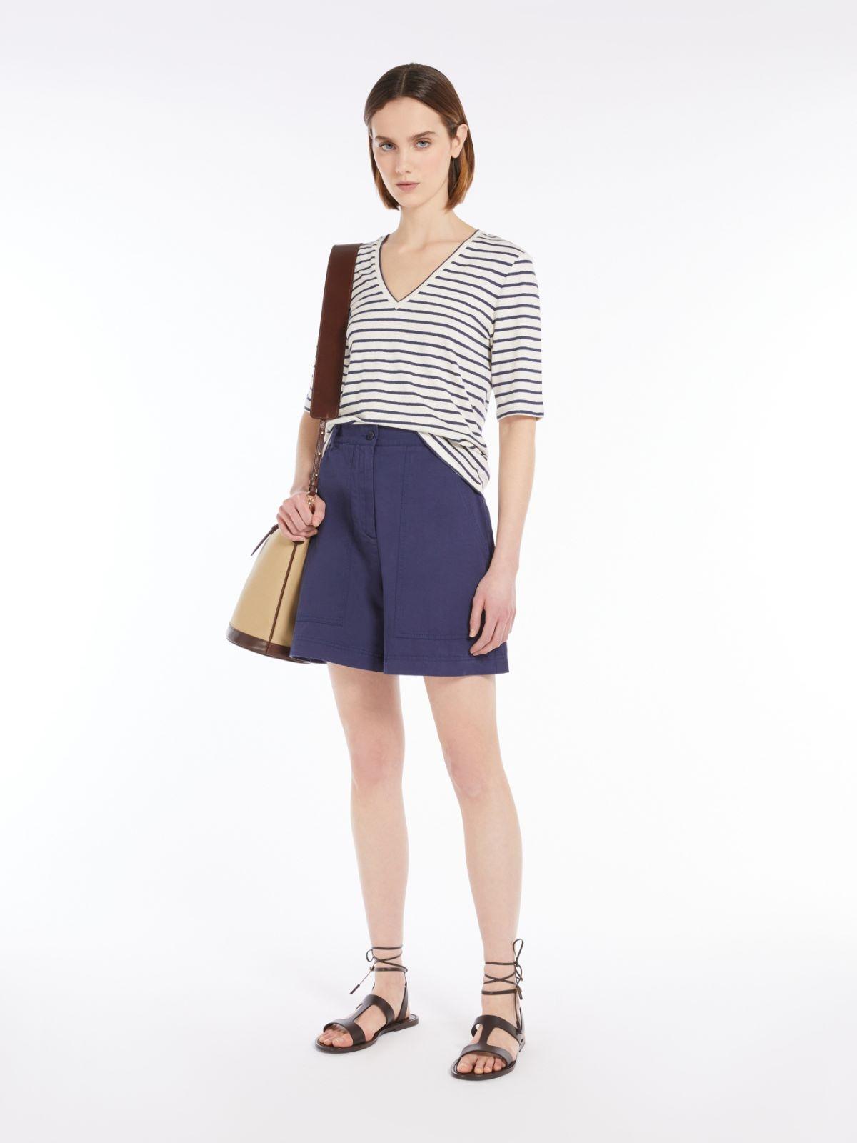 T-shirt donna in jersey di lino OPZIONE 005 WEEKEND 