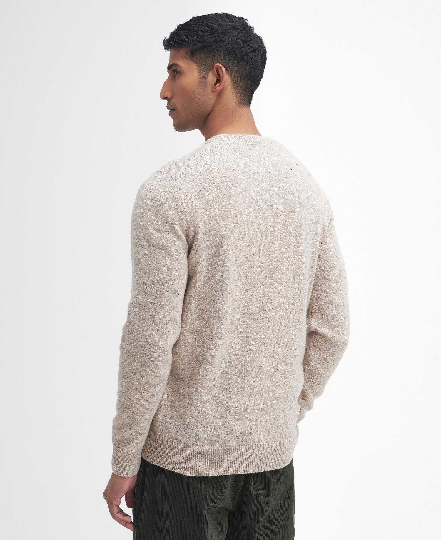 Men's pure wool crew neck sweater