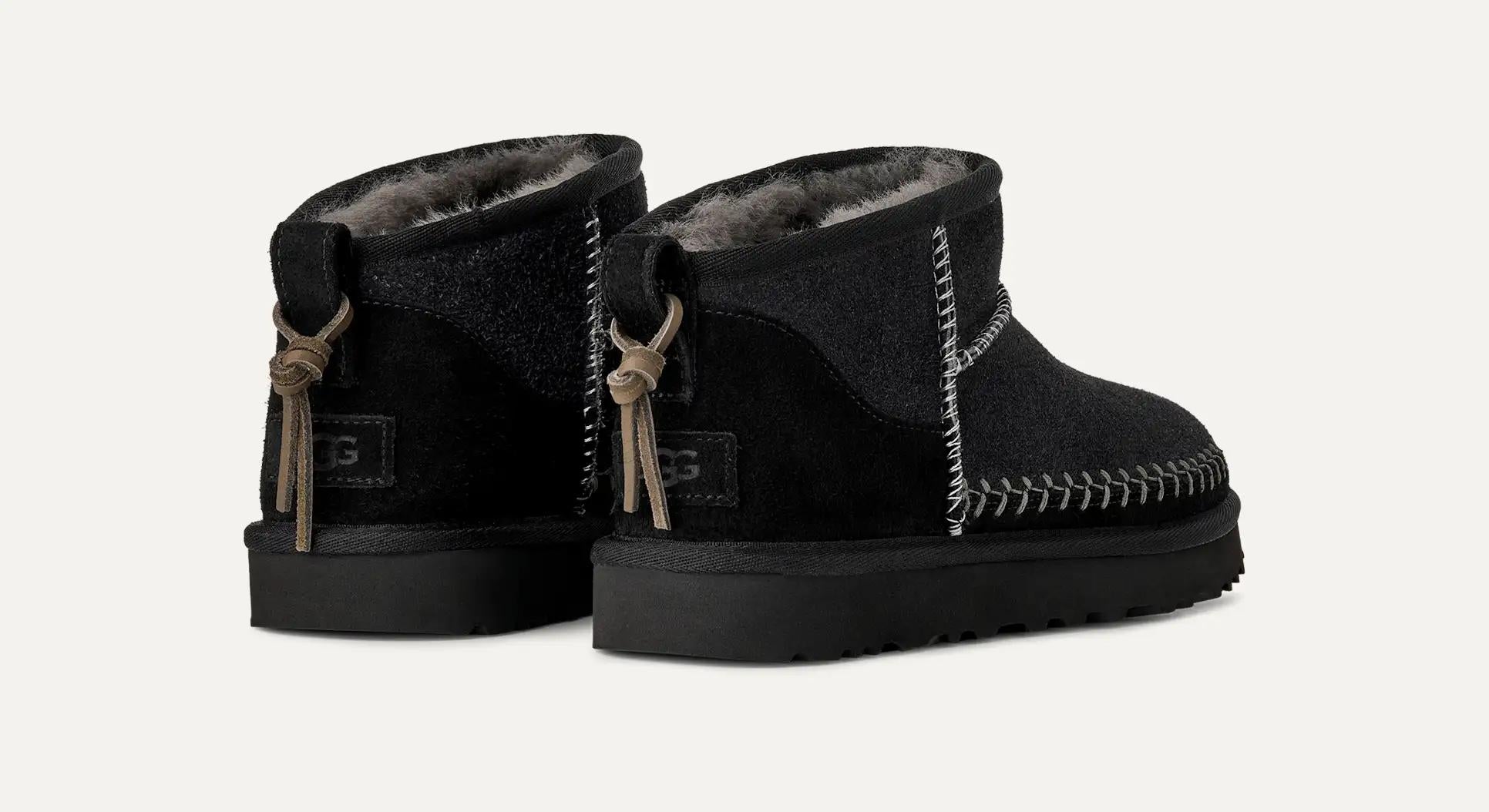 Donna Stivali Classic Ultra Mini Biarritz<BR/> 1171538 BLK UGG 