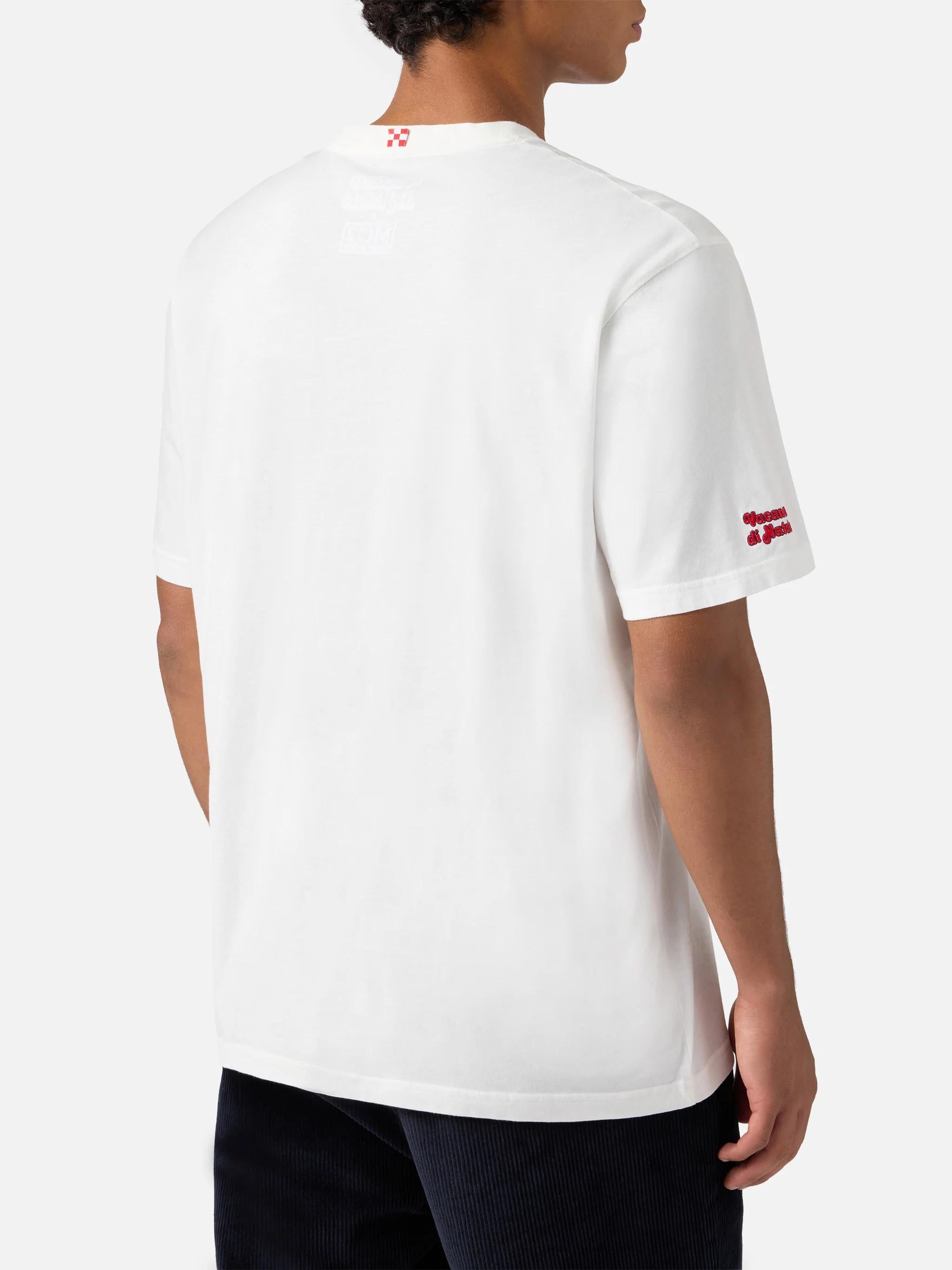T-shirt Arnott Warm in cotone con ricamo E nun m'angoscià ARN0004 02225I MC2 SAINT BARTH 