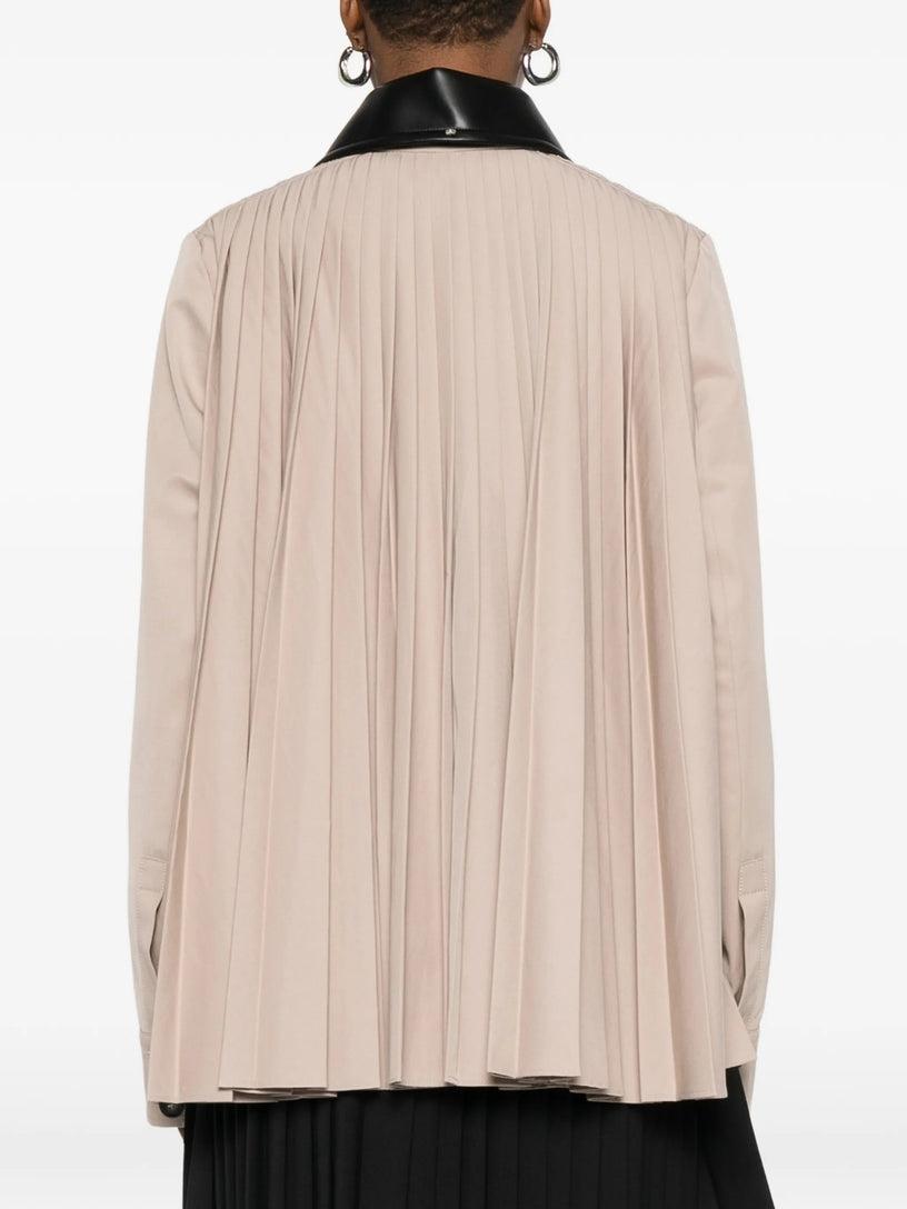 Over shirt in cotone con retro in plissé SPXSUPERBO 001 SPORTMAX 