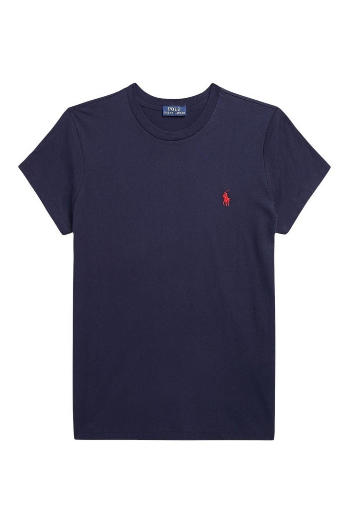 T-shirt donna in cotone classic fit 211B14605 031 RALPH LAUREN 