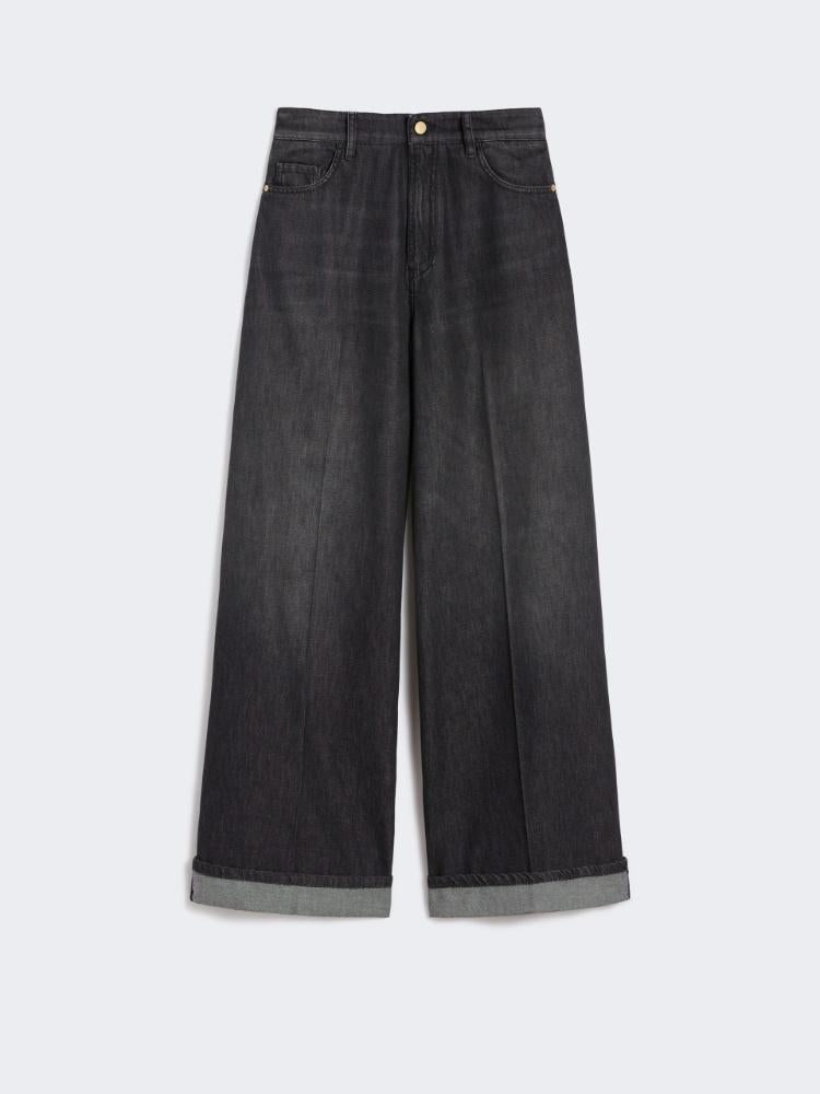 Jeans in denim con risvolto LUSSO 001 S MAX MARA 