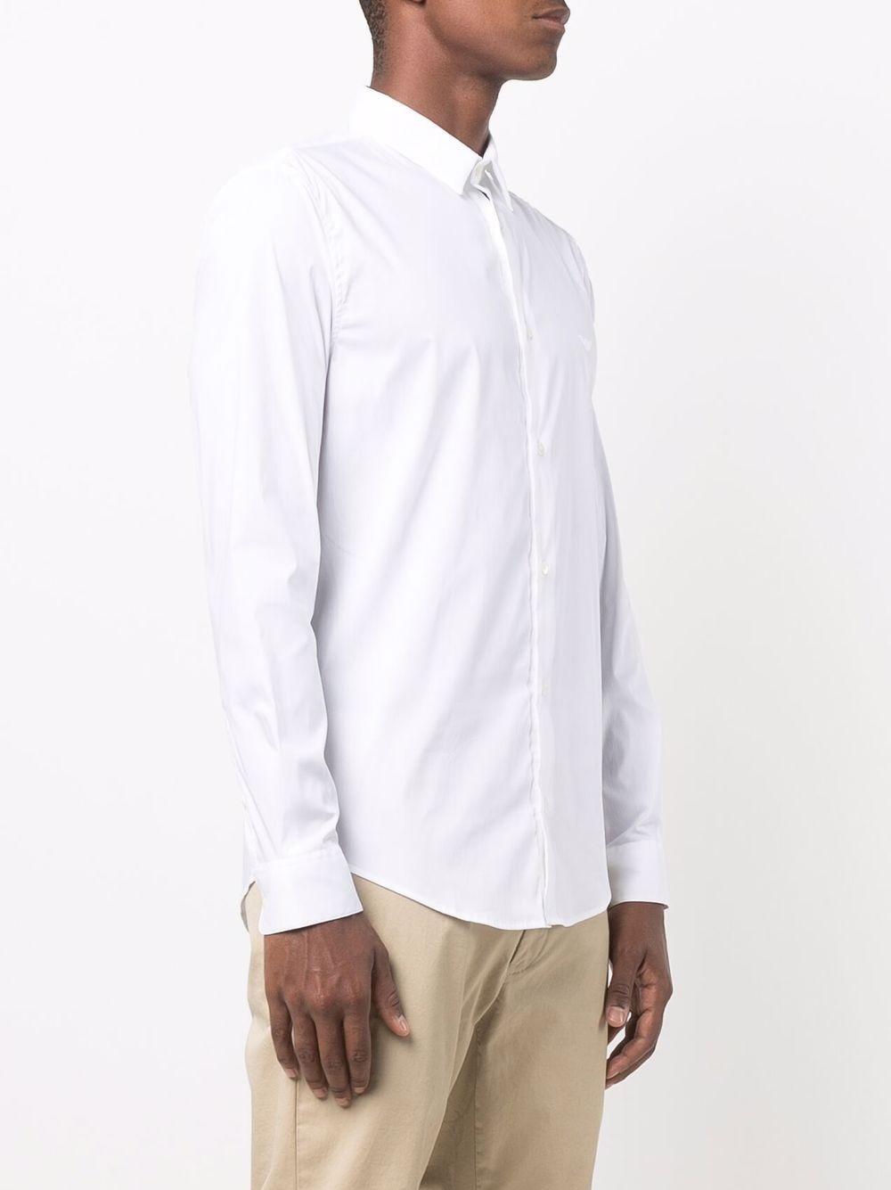 Camicia uomo in misto cotone e nylon 8N1C091NI9Z 0100 ARMANI 