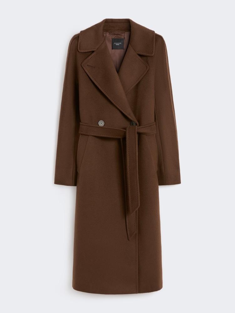 Cappotto midi doppiopetto in lana RESINA 089 WEEKEND 