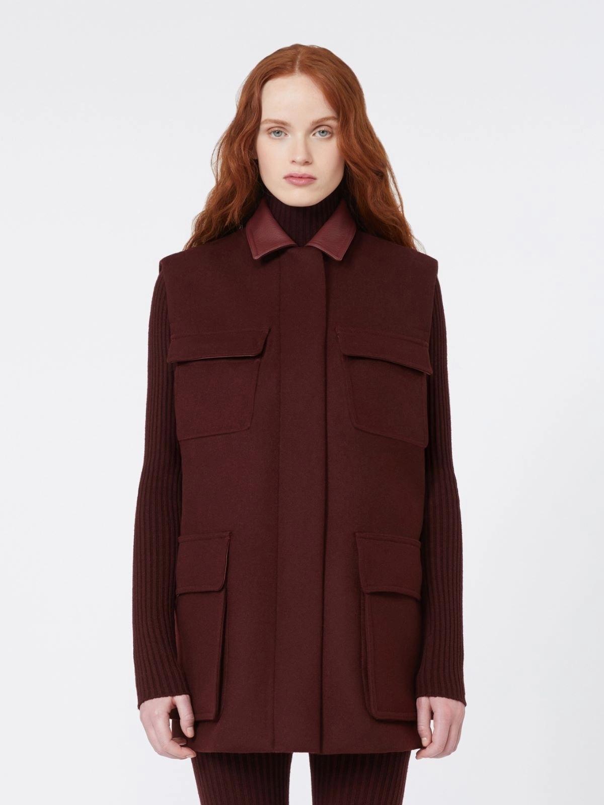 Gilet lungo in lana, alpaca e cachemire AEROSO1234 009 MAX MARA 