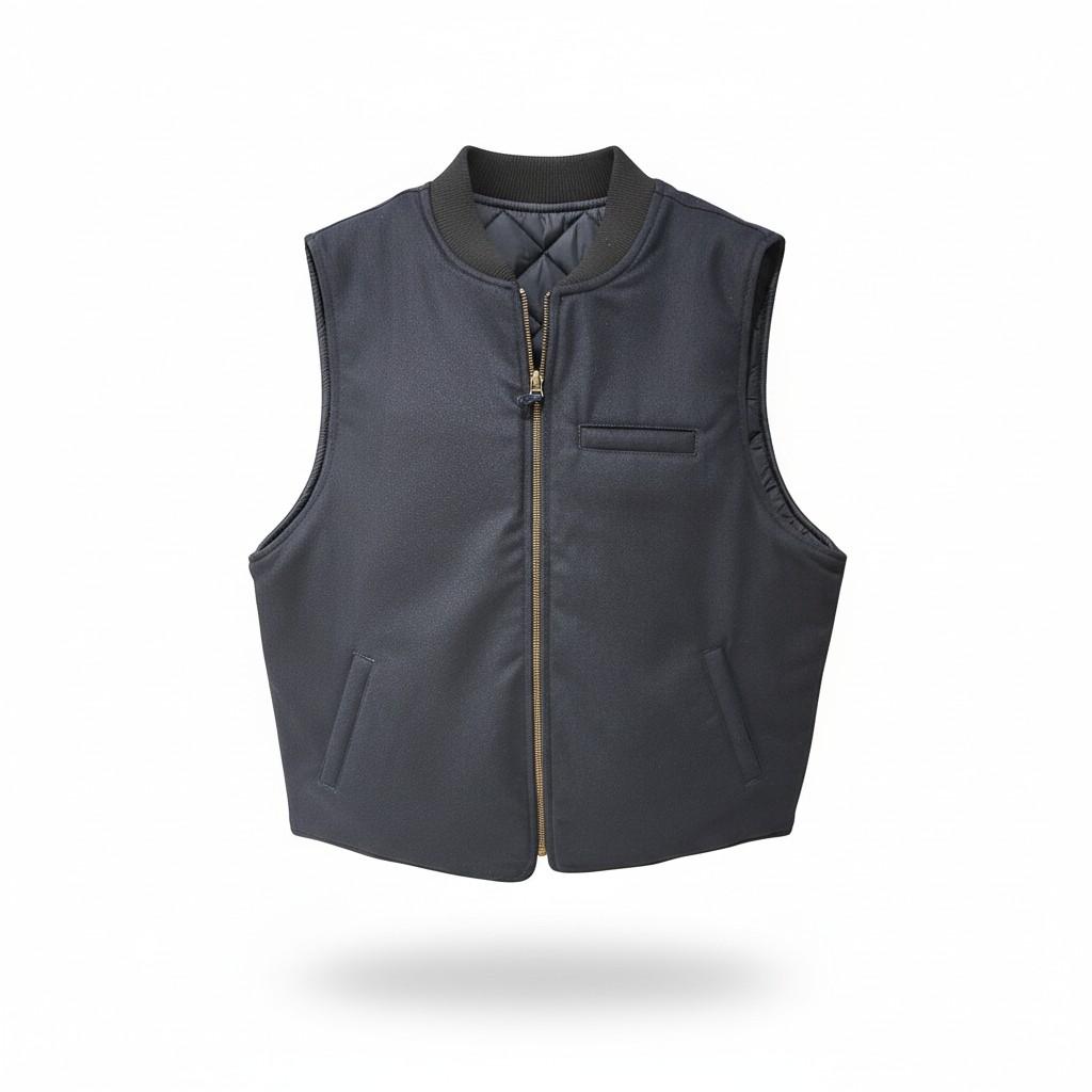 gilet reversibile in lana Bl'ker OWLWOOL NAVY BL'KER 