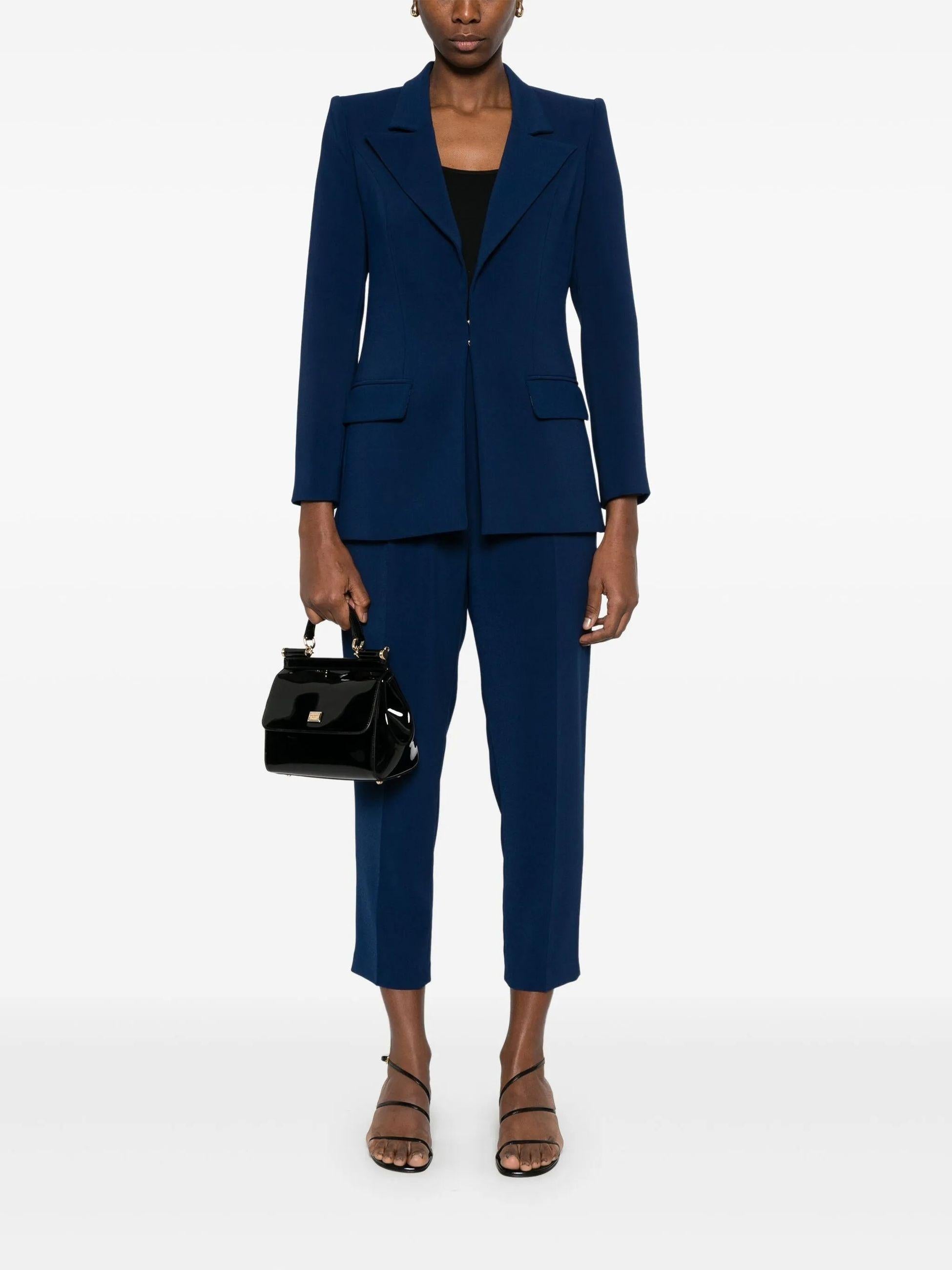 Tailleur in crêpe con decorazione logo TP00351E2 DC8 ELISABETTA FRANCHI 