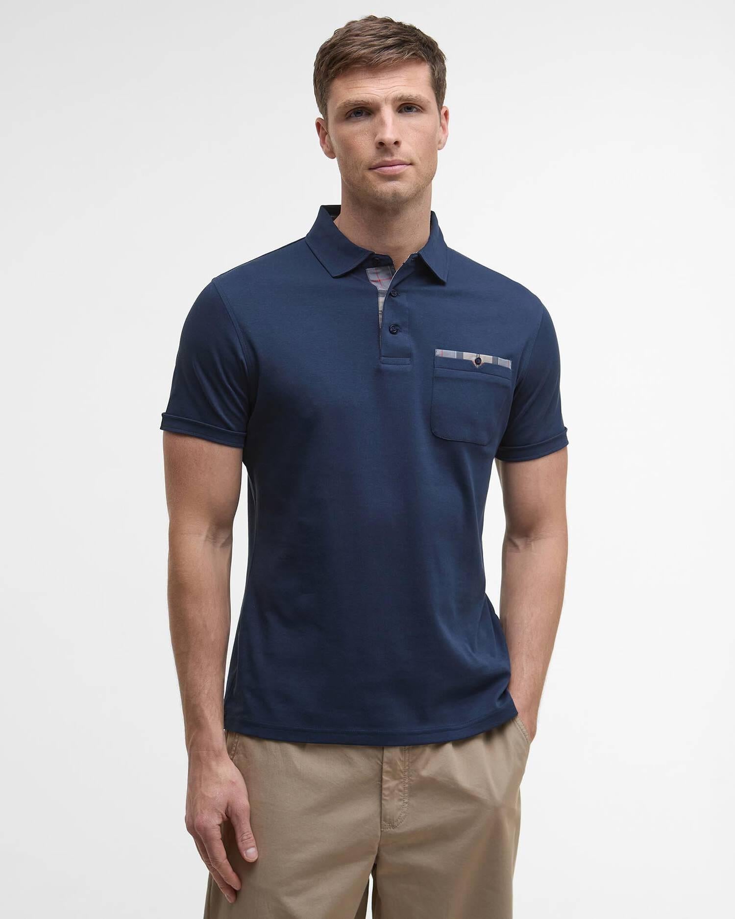 Polo Corpatch a maniche corte leggermente aderente<BR/> MML1496MML NY91 BARBOUR 