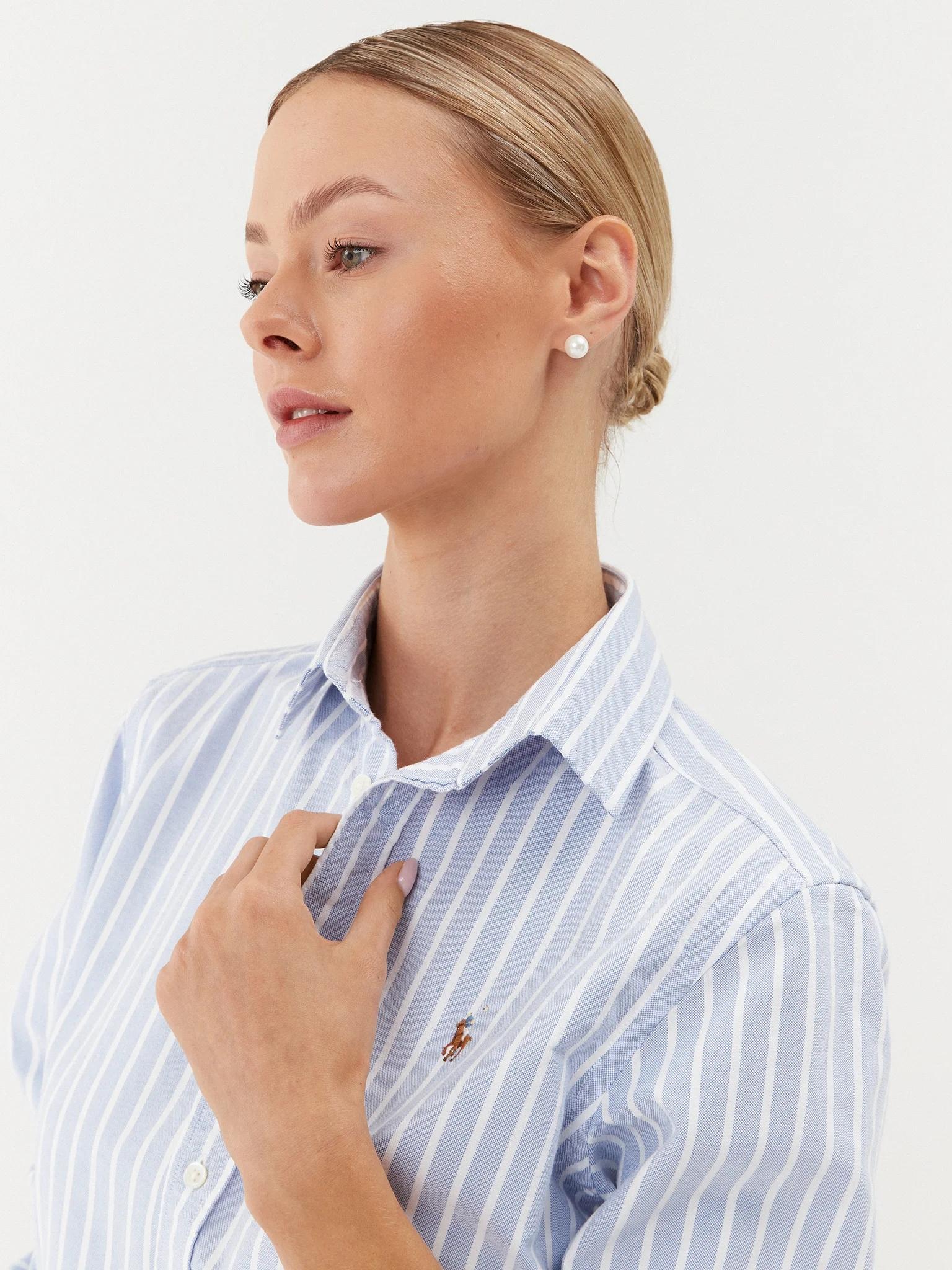 Camicia donna Oxford in cotone 211891377 004 RALPH LAUREN 