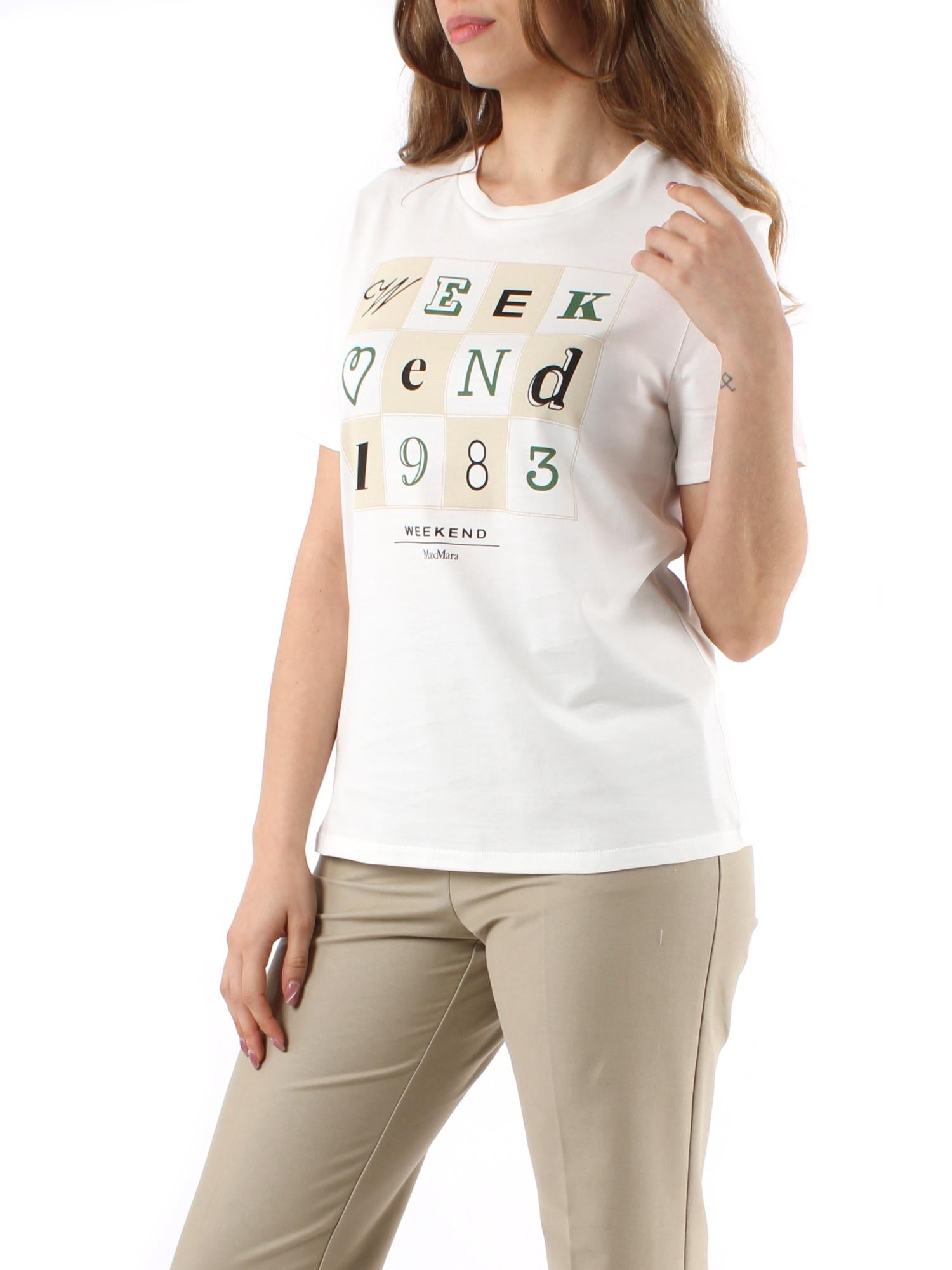 T-shirt in cotone con stampa TEIERA 002 WEEKEND 