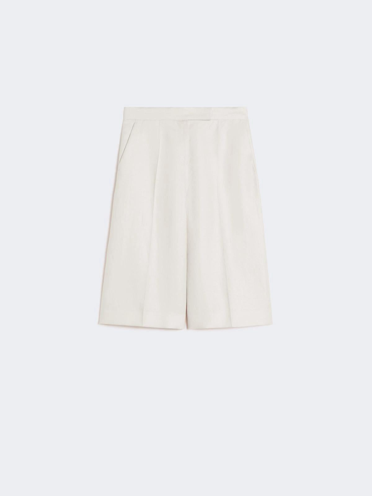 MXMKAKI<BR/>Bermuda in lino MXMKAKI 006 MAX MARA 