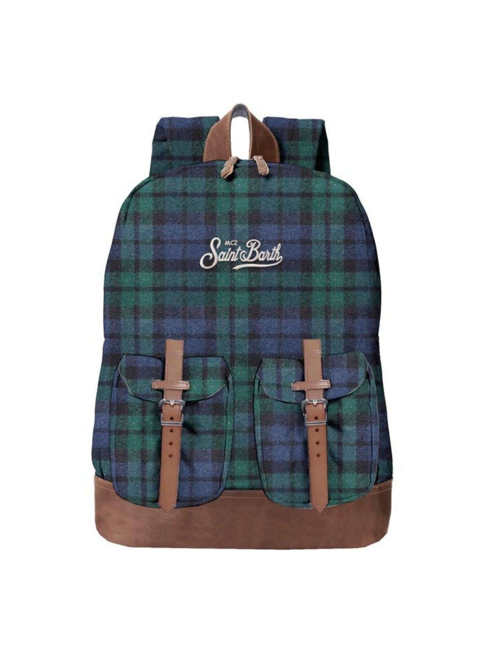 Zaino in tessuto tartan
