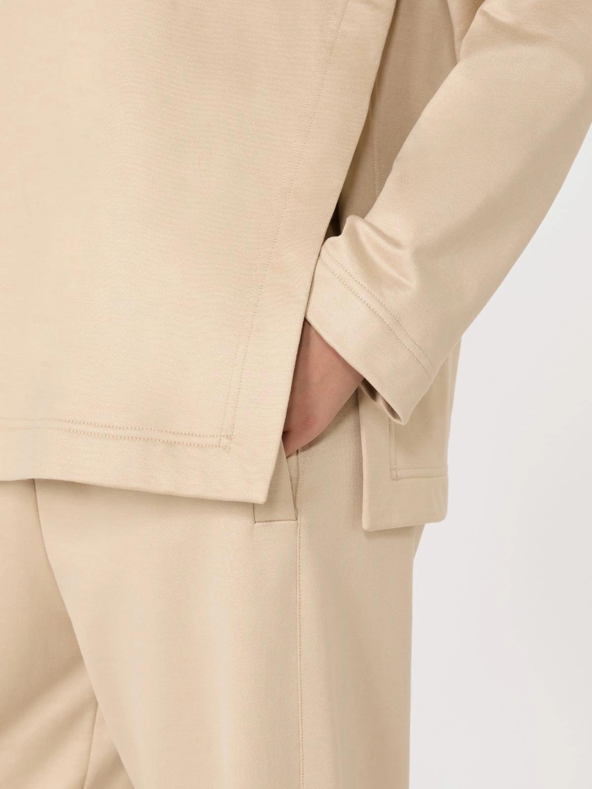 Felpa in misto seta con logo BERMA 003 MAX MARA 