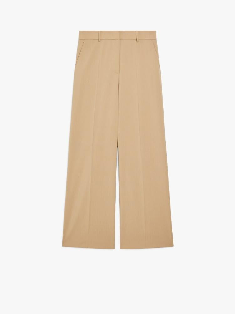 Pantalone donna a palazzo in tela di lana VISIVO 009 WEEKEND 