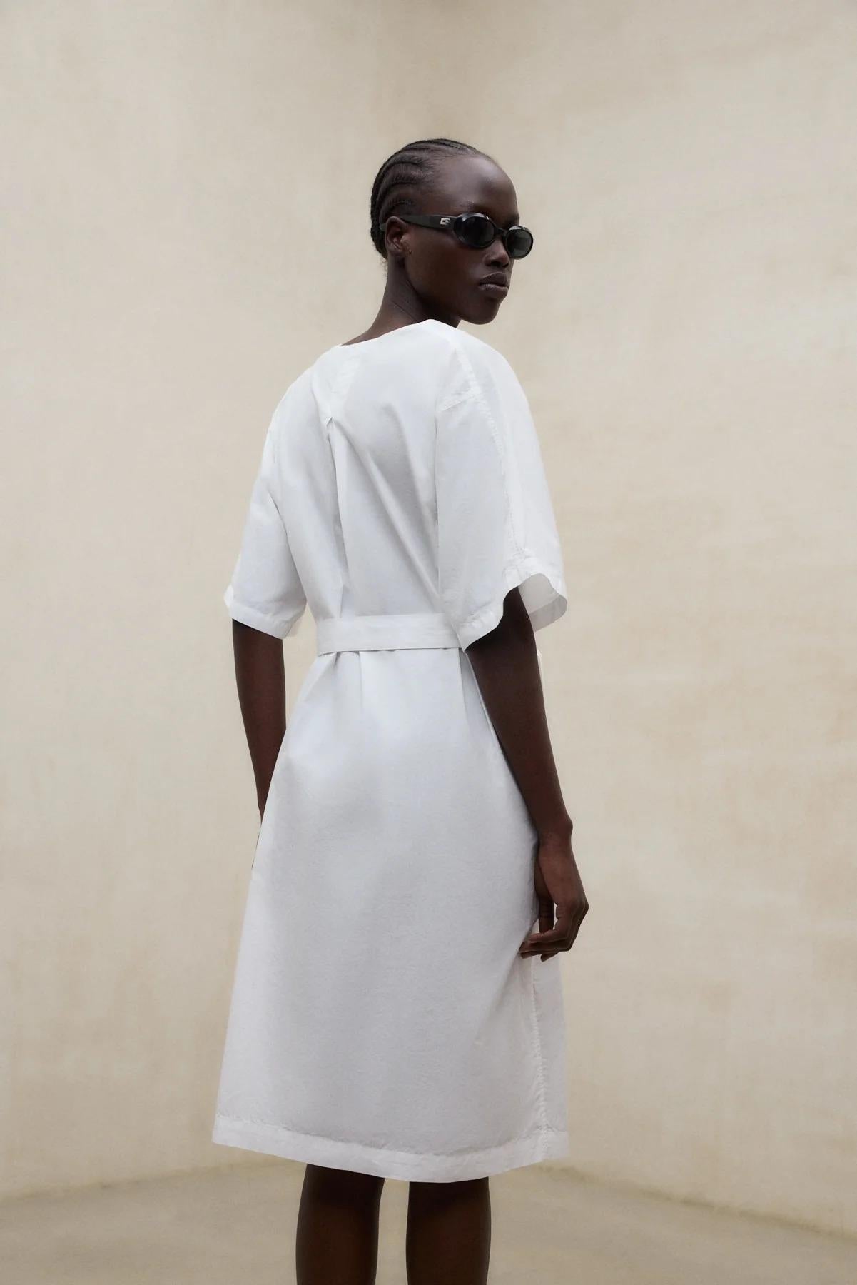 Abito Ludovica Bianco<BR/><BR/> LUDOVICA 000 ECOALF 