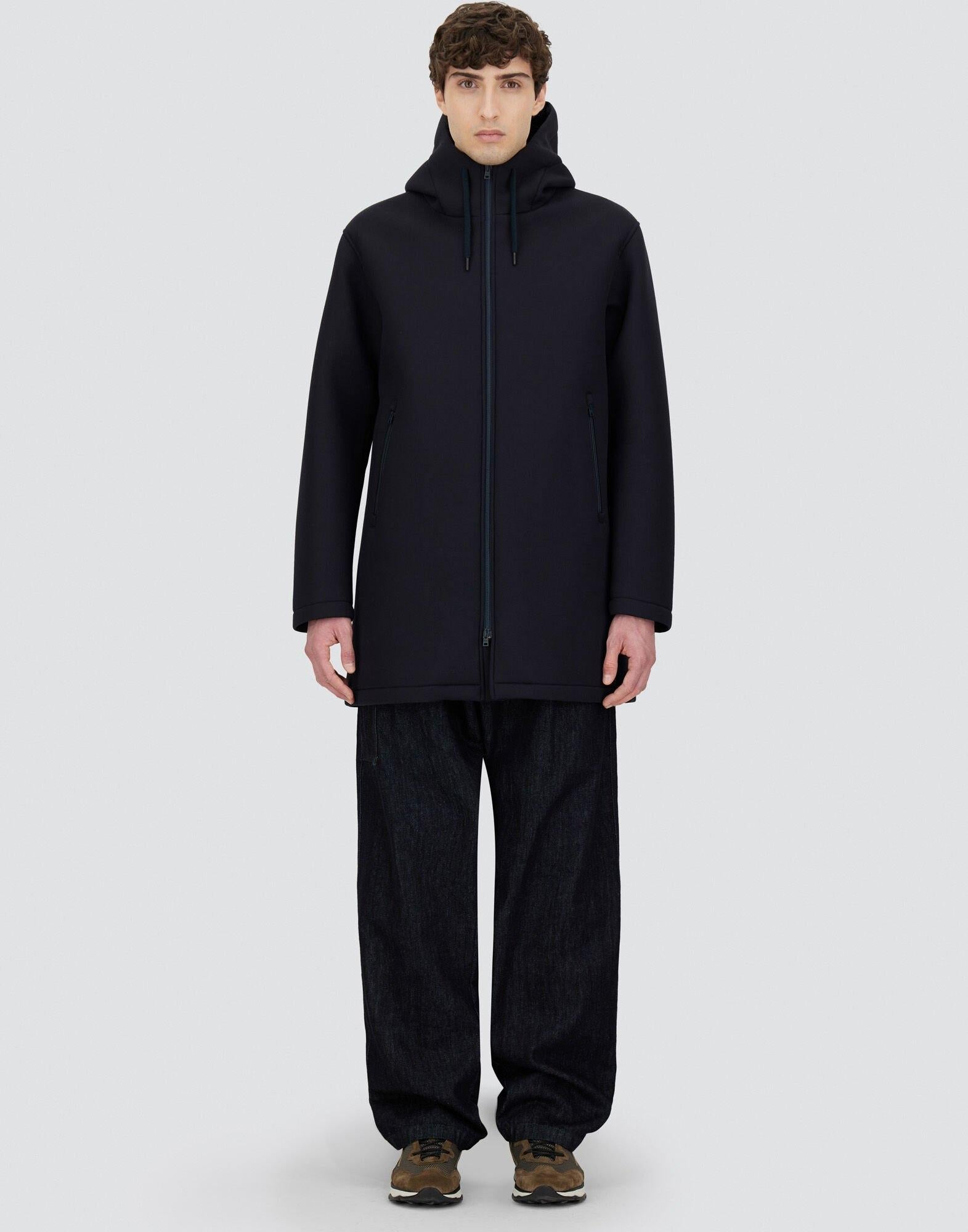 PARKA LUNGO IN SCUBA A 3 STRATI PA000163U39501Z 9290 HERNO 