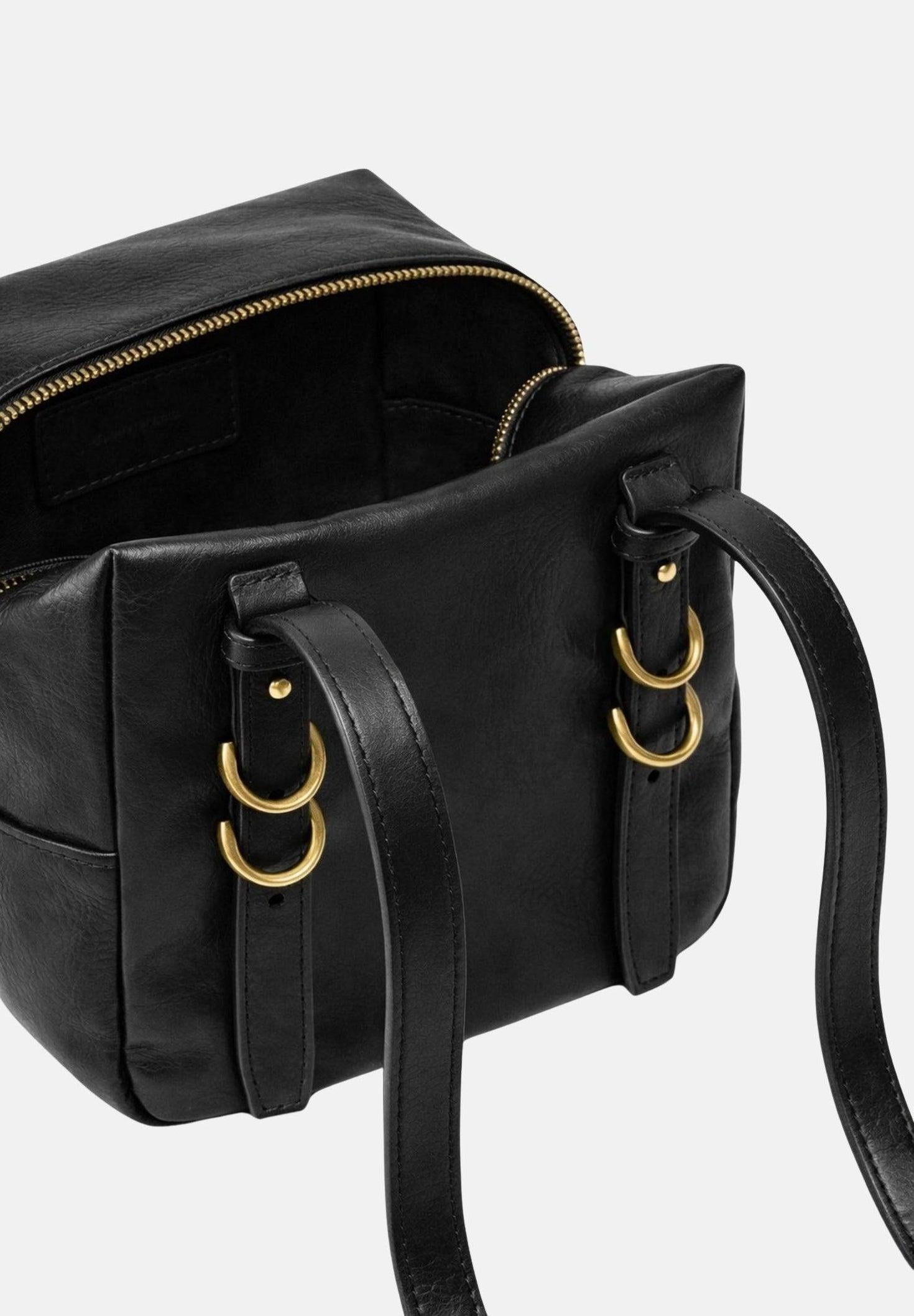 Borsa a tracolla piccola Cubic Bag in pelle shiny<BR/> 106465A315 Z99Q PINKO 