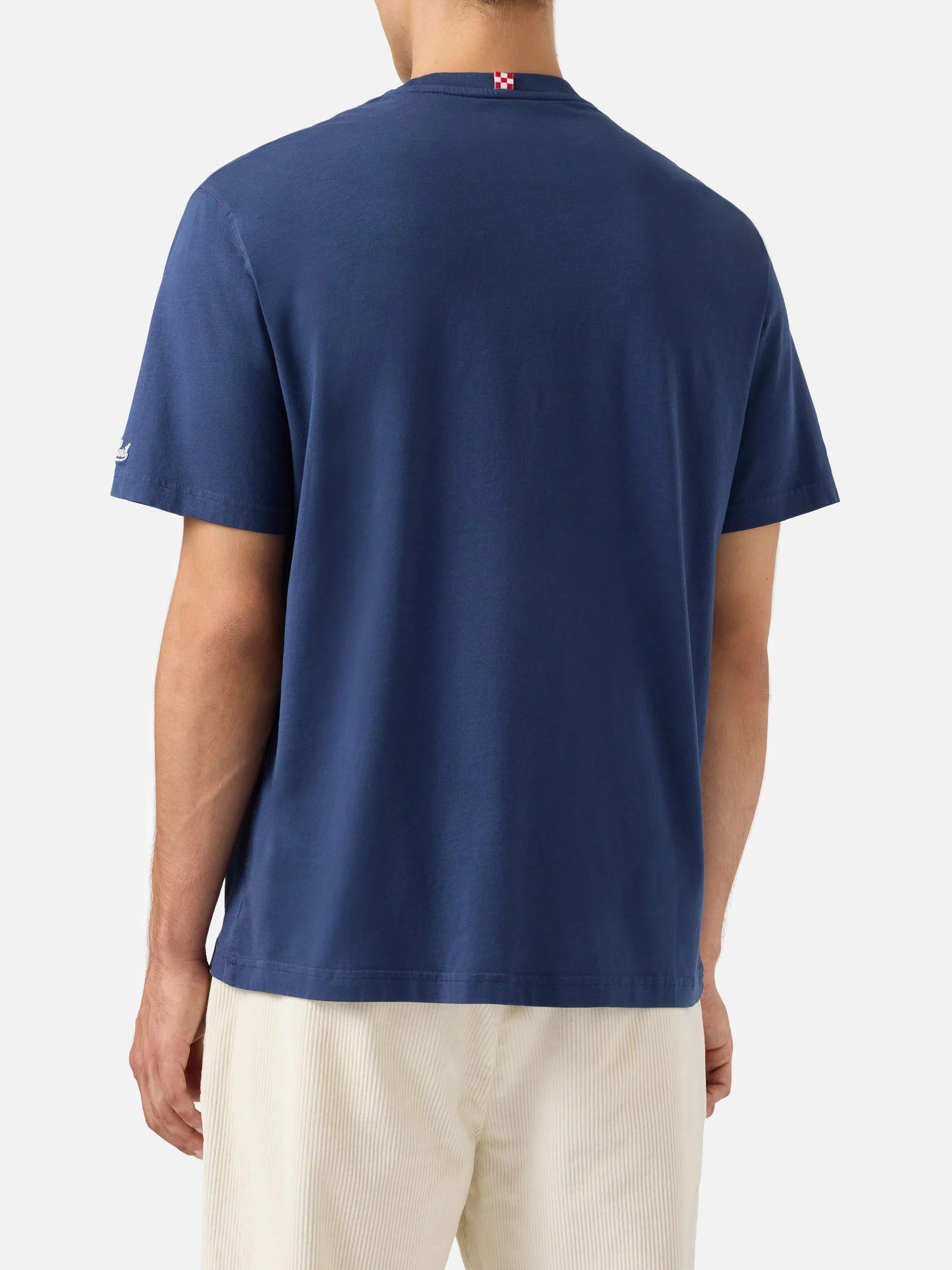 T-shirt Arnott Warm in cotone con ricamo Sole, wishy e sei in pole position! ARN0004 03031I MC2 SAINT BARTH 