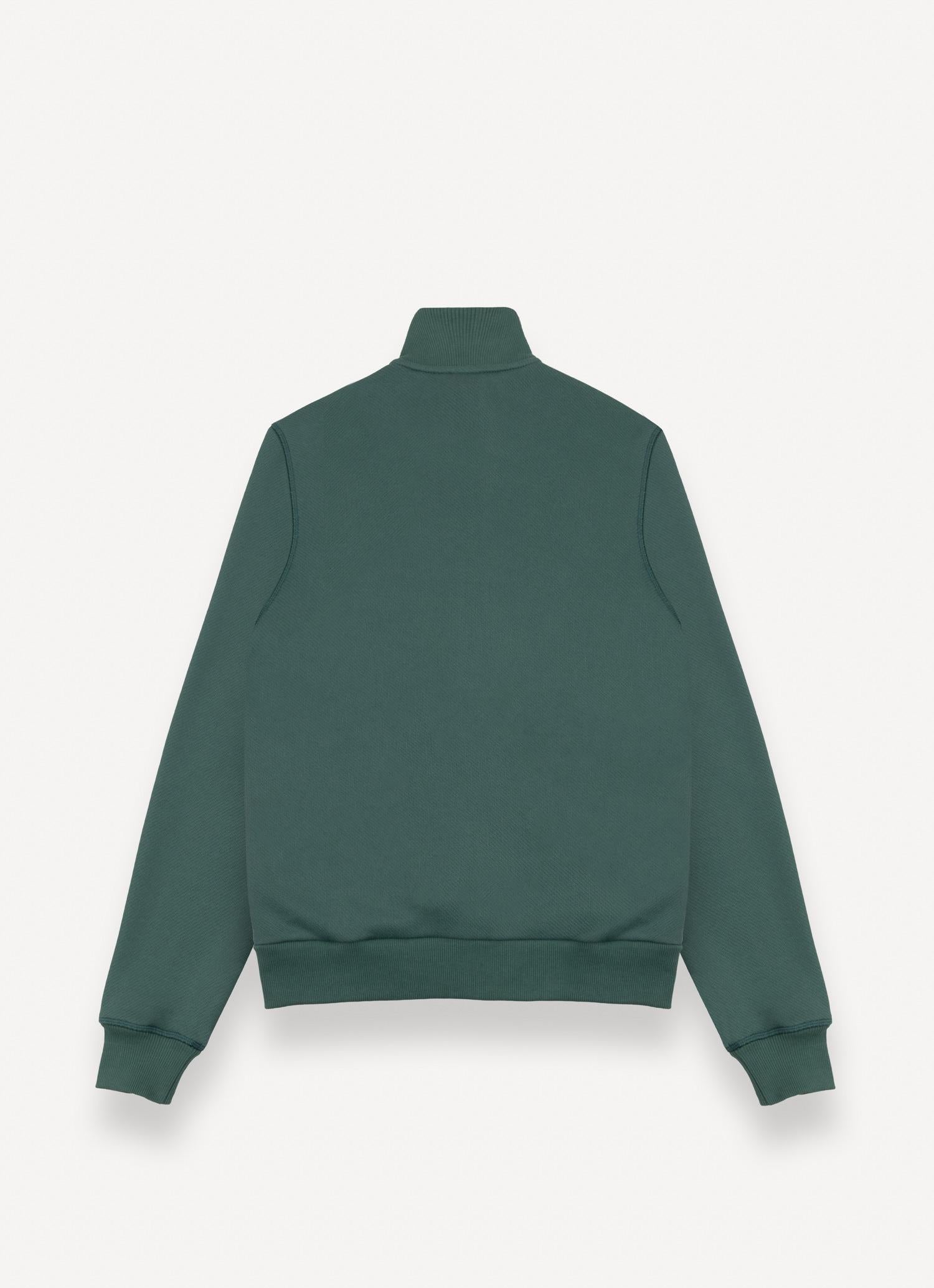 Men's brushed cotton sweatshirt with zip